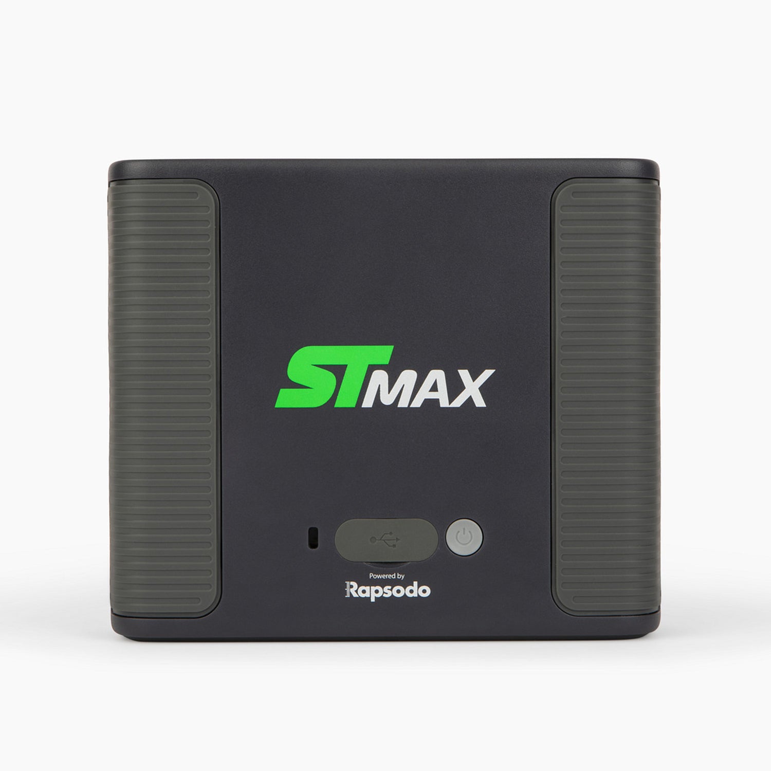 SKYTRAK MAX golf launch monitor rear view showing connectivity ports and branding