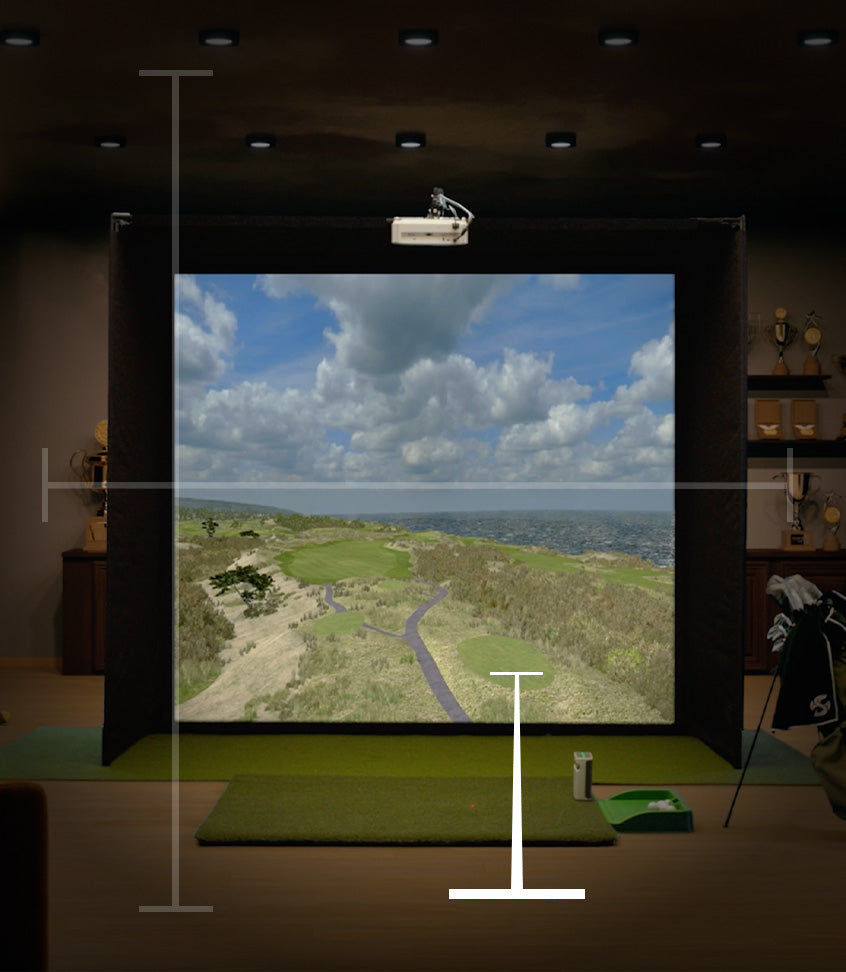 DIY golf simulator space needed