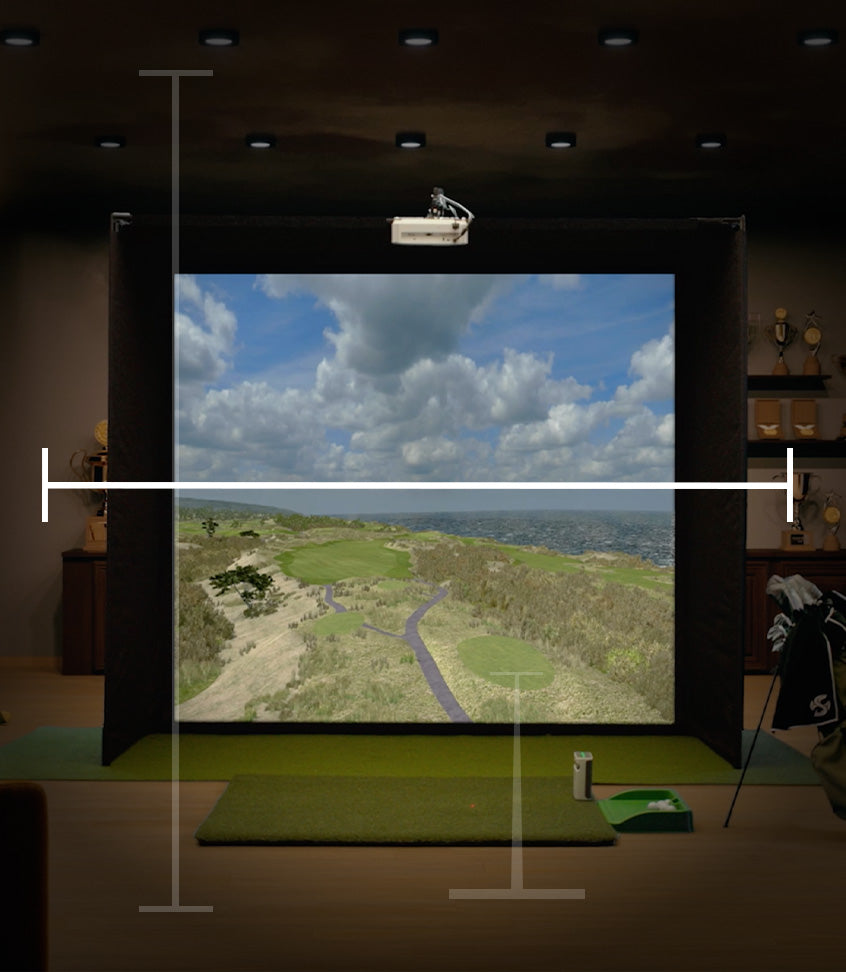 Home golf sim space requirements