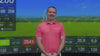 Golf sim side angle data video