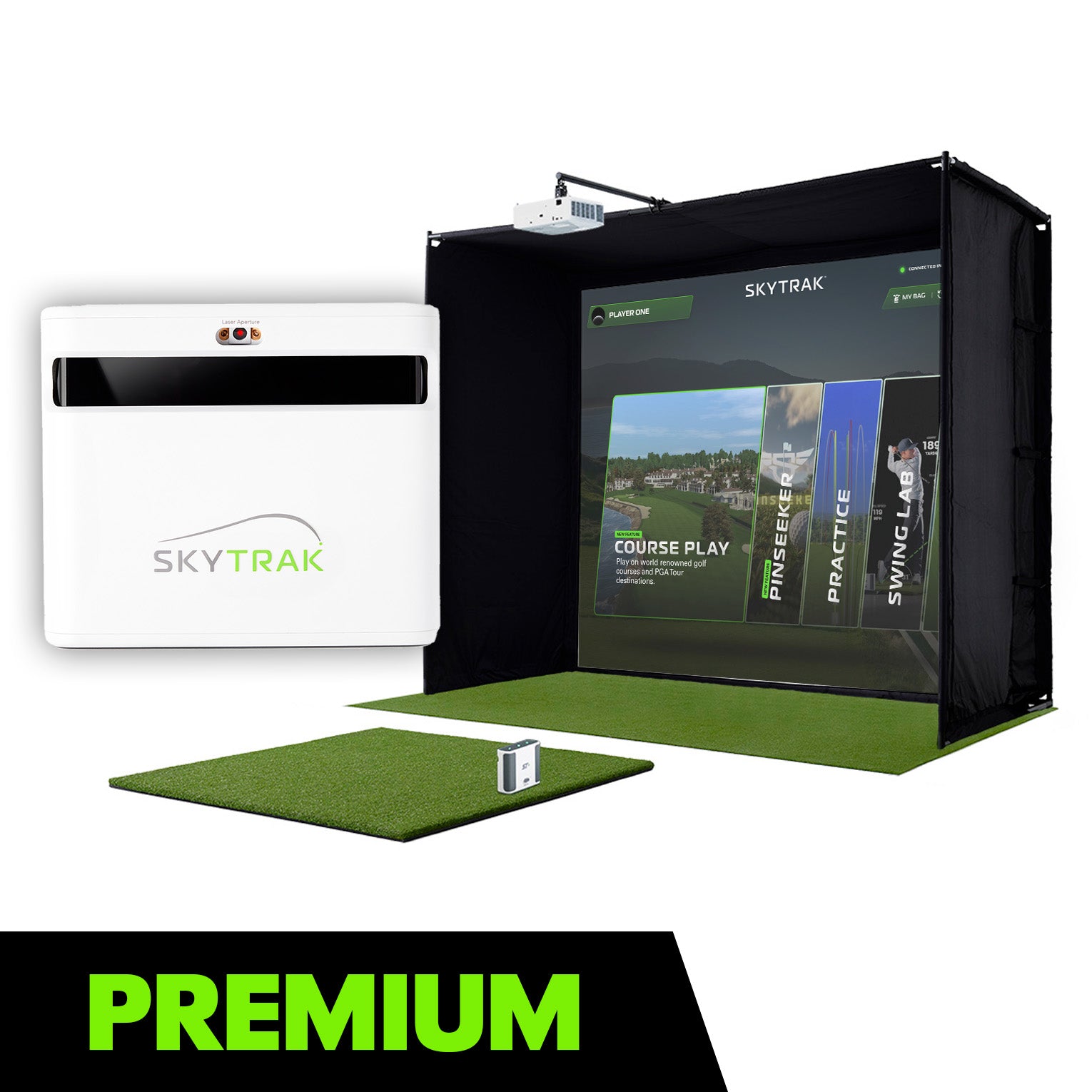 SKYTRAK ST+ Golf Simulator | Premium Studio Package