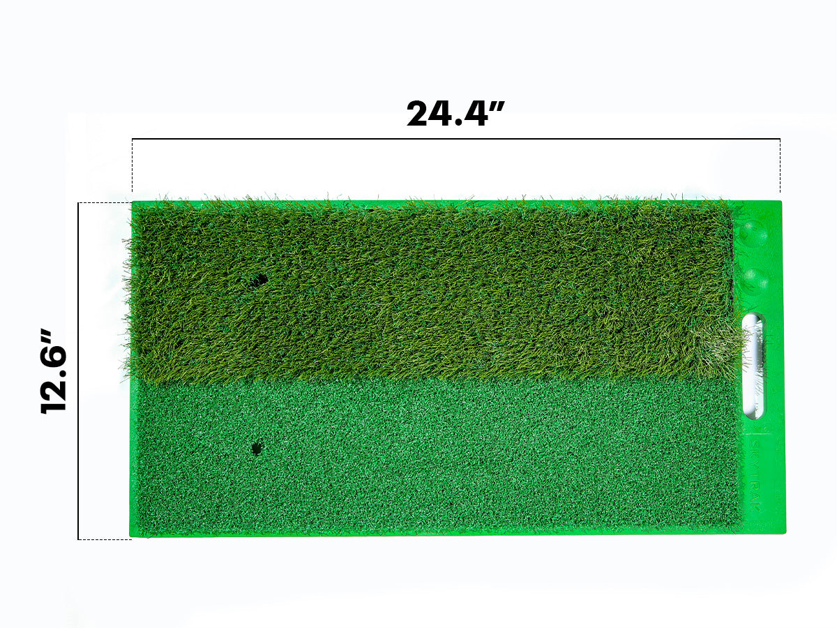 Measurements of golf mat