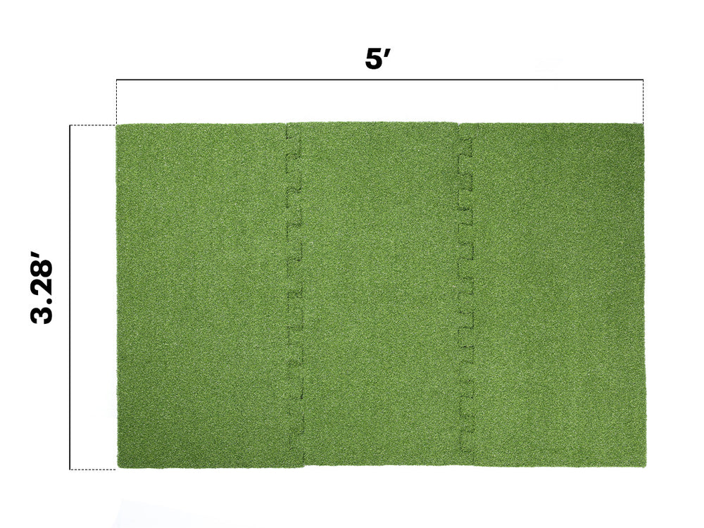 Interlocking 5x3 Golf Hitting Mat | SKYTRAK™ Golf Simulators