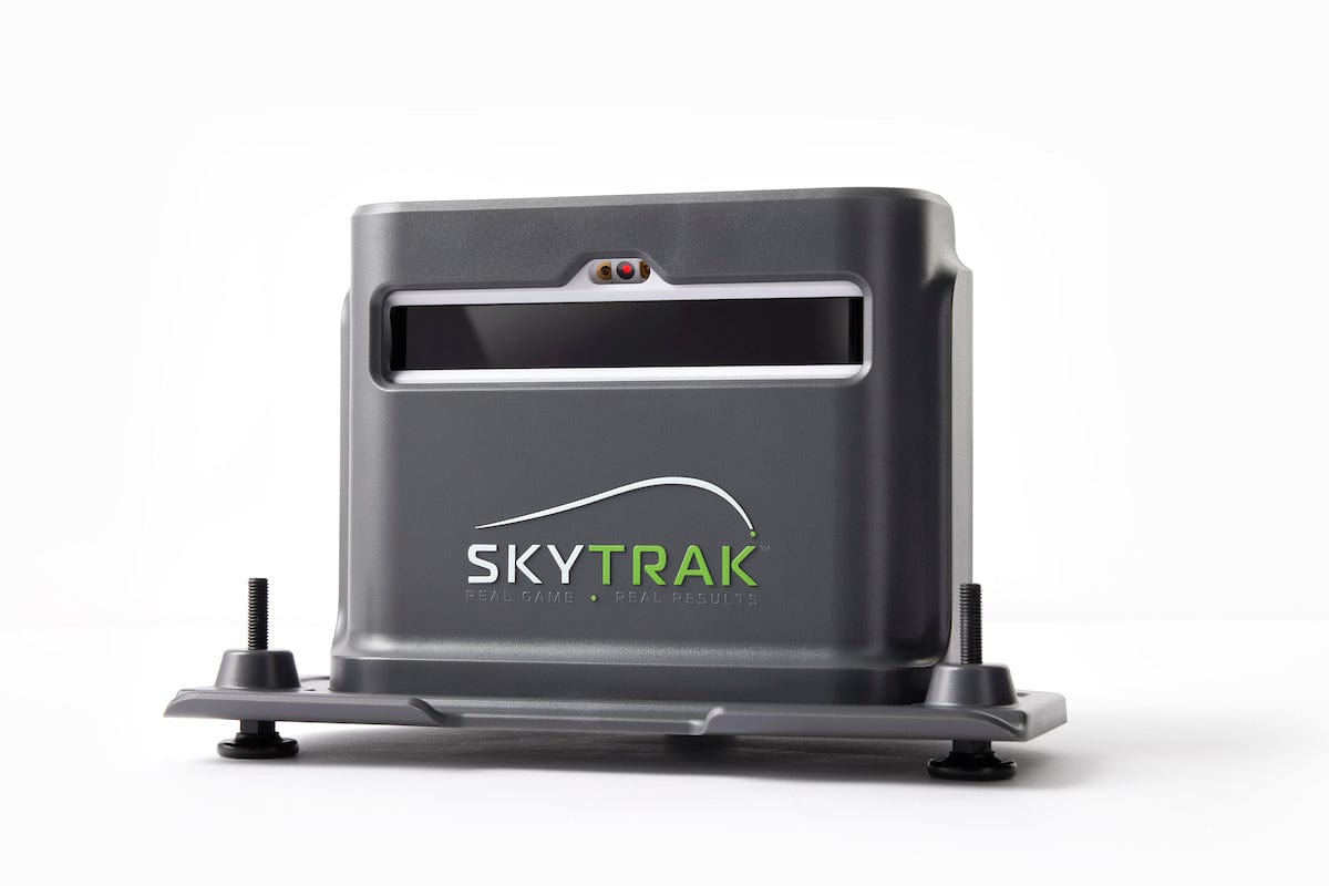 SKYTRAK+ launch monitor in protective case SKYTRAK golf simulator accessories