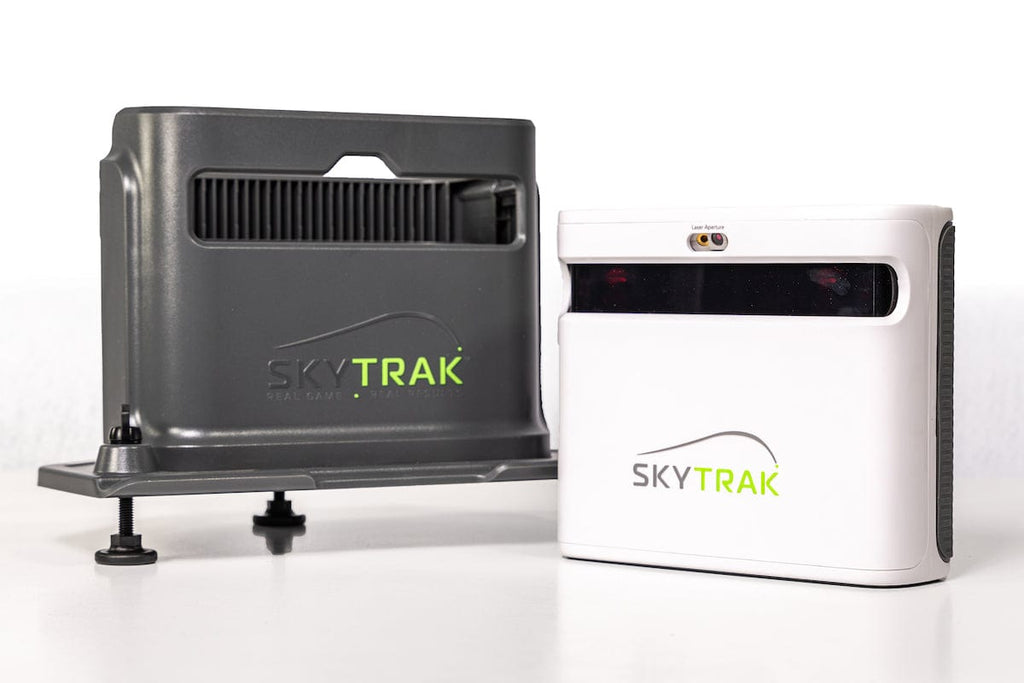 SkyTrak+ launch monitor and the SkyTrak+ protective case