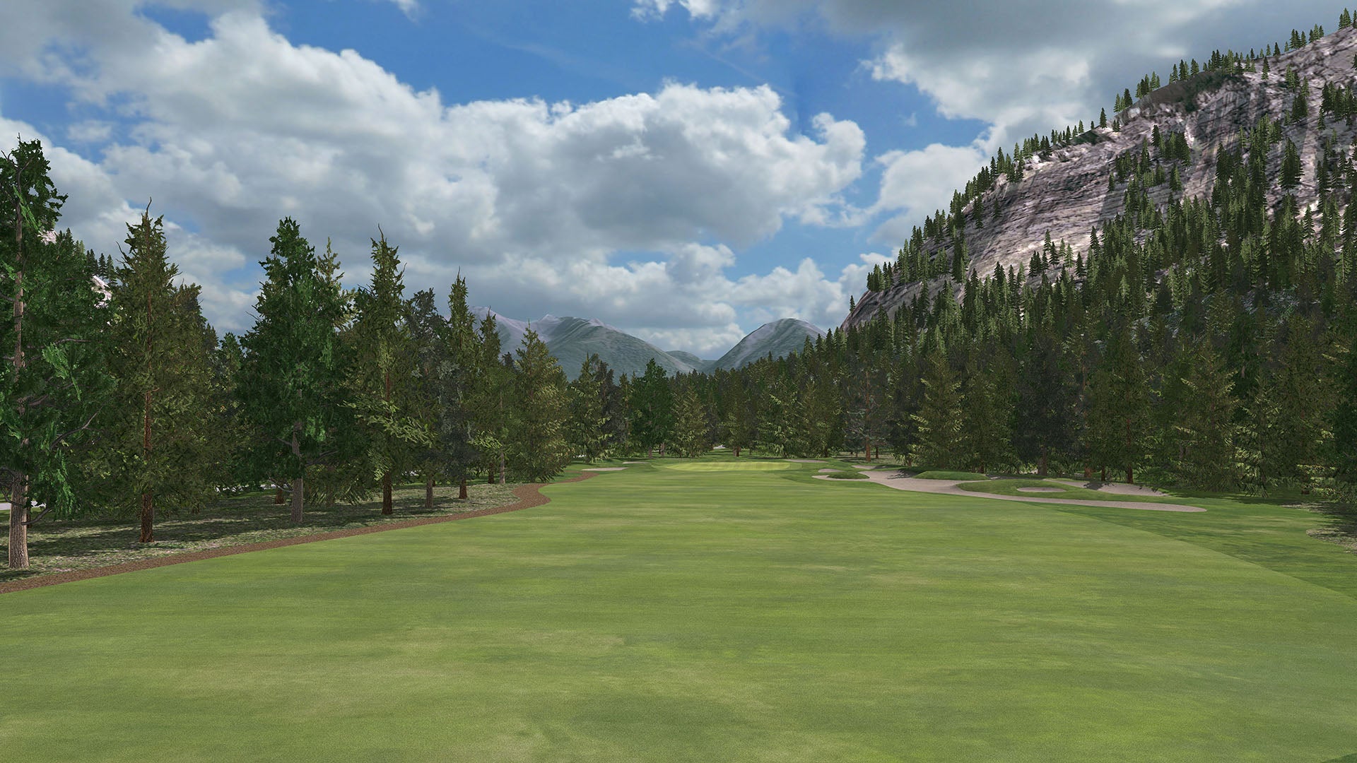 Banff Springs sky track plus golf simulator software