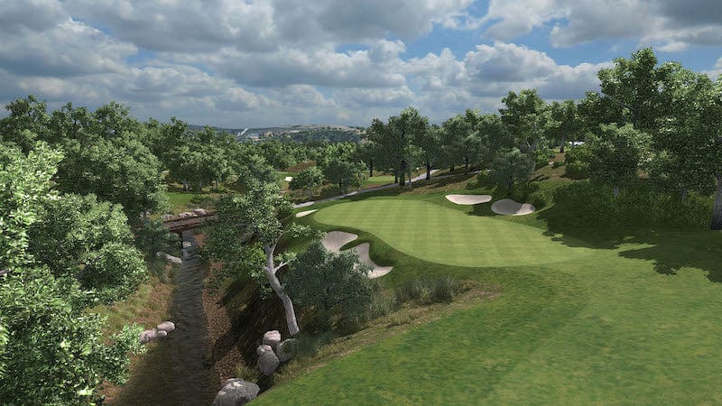 Barton Creek golf course simulator software on SKYTRAK golf sim