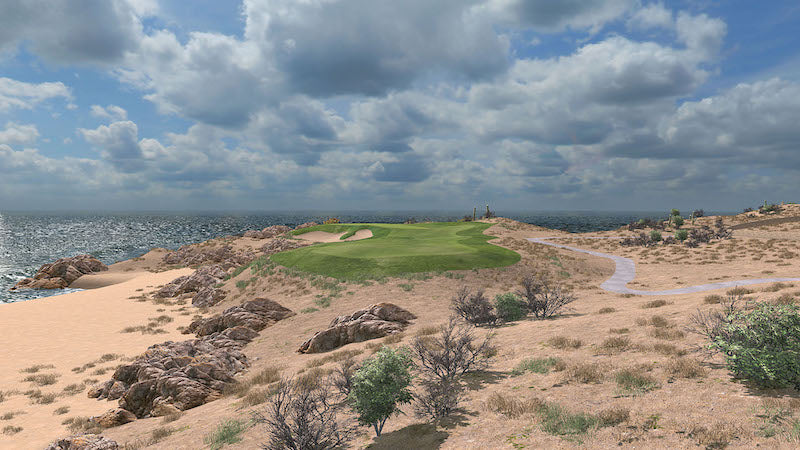 Cabo Del Sol golf course on SkyTrak simulation software