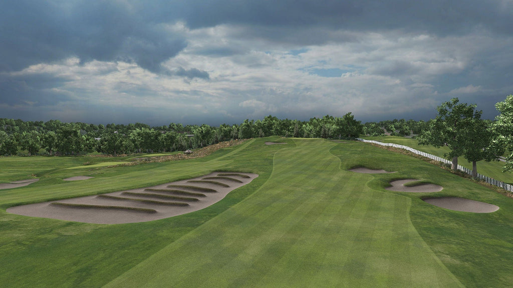 Oakmont Country Club golf course on SkyTrak simulation software