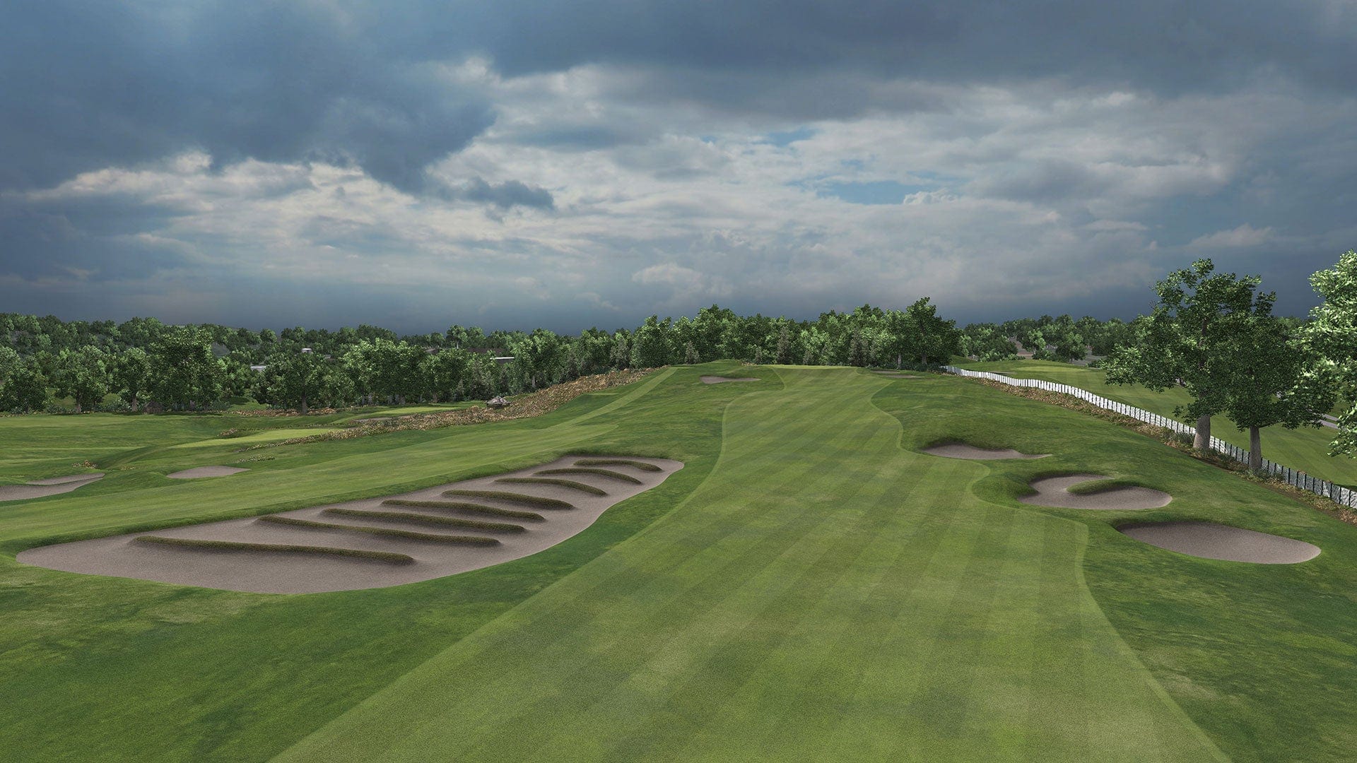 Oakmont Country Club golf course on SKYTRAK simulation software