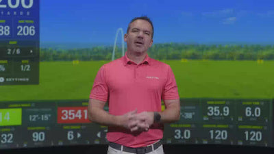 Golf sim shot score data video