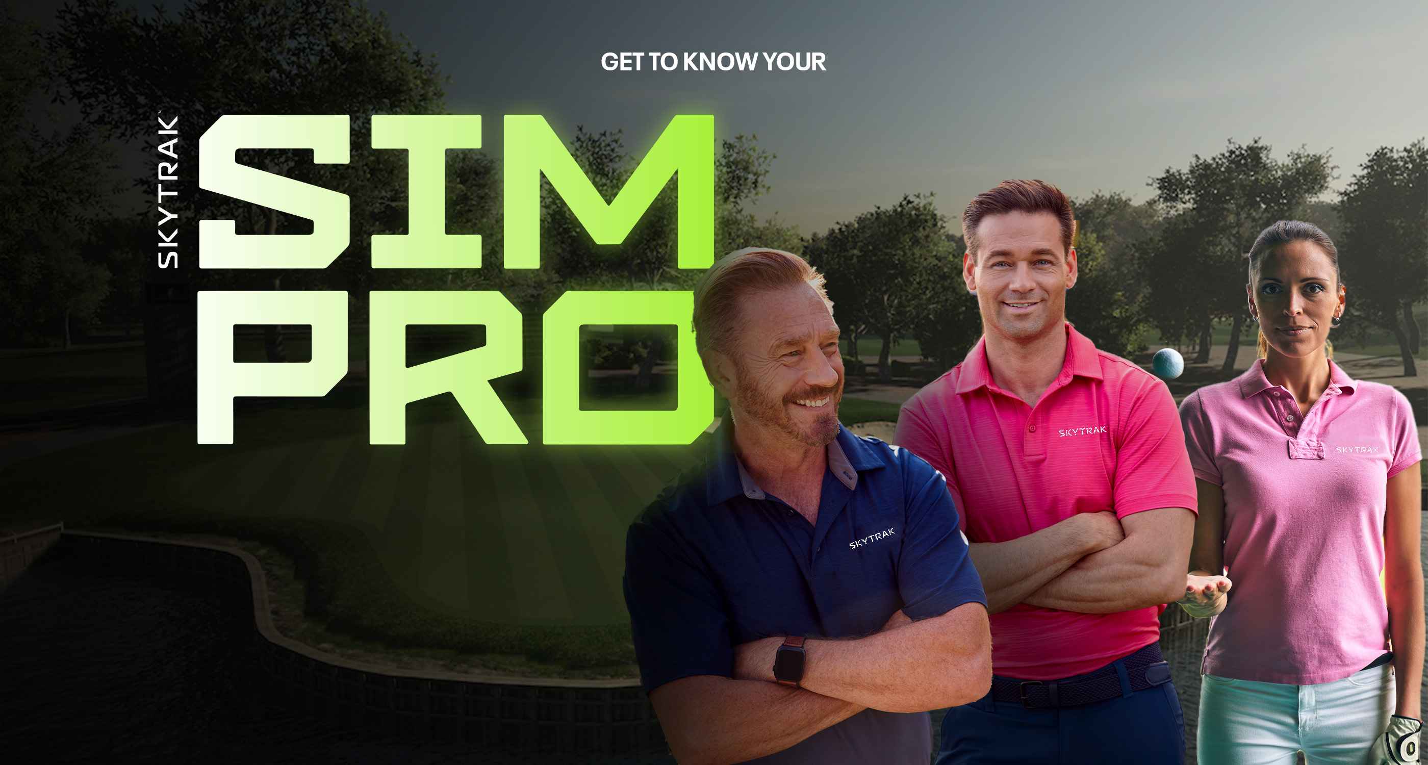 SKYTRAK sim pro are here to help with your golf sim